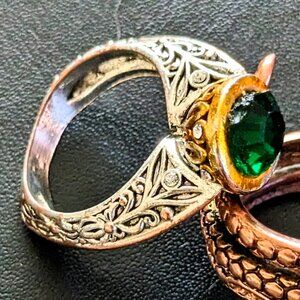 Rings and earrings